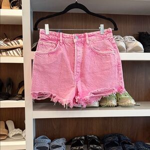 Zara Pink Jean Shorts